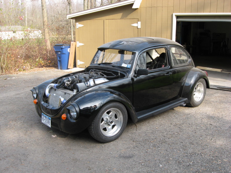Illustration for article titled Vintage VW Bug Gets Turbocharged V8, Probably One Of The Four Horsemen